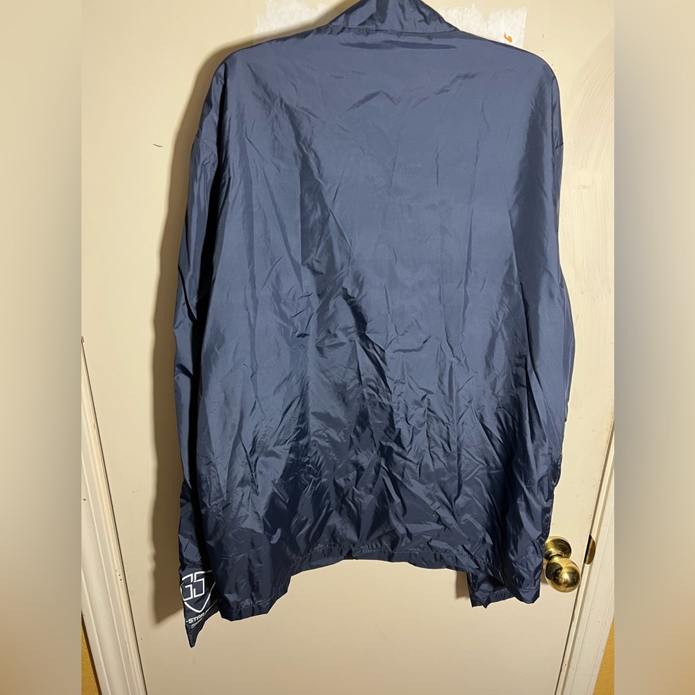 Mens G Star Raw navy blue logo chest windbreaker - Picture 5 of 5